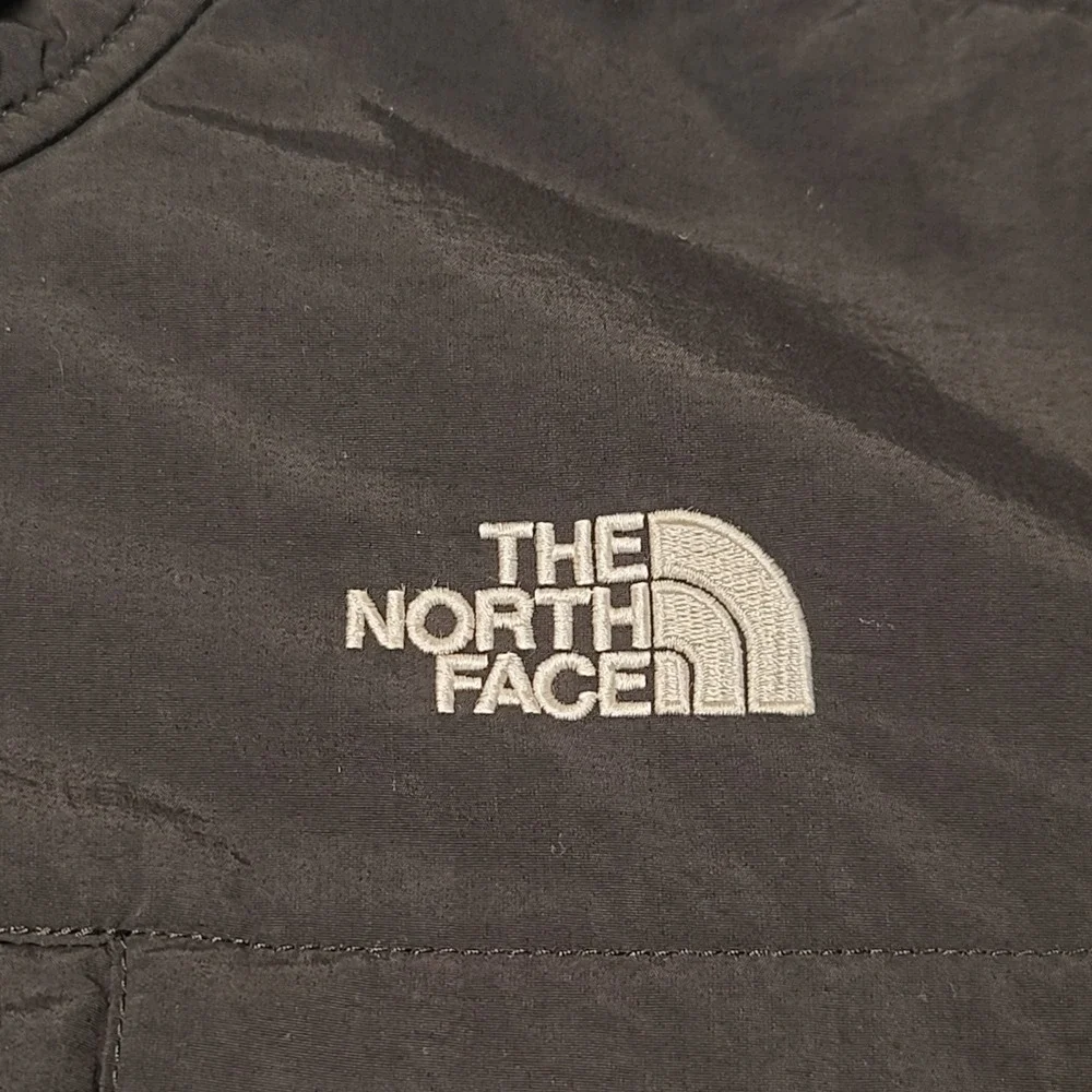 The North Face Denali 2 Hoodie Mens Large Grey Black Polartec Fleece Jacket T132